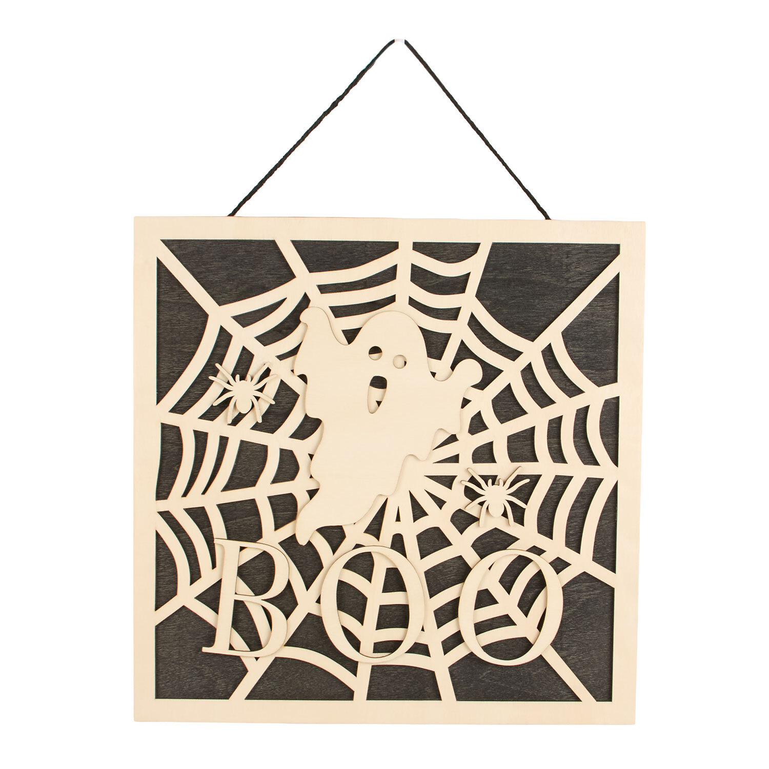 Paint Your Own Wooden Boo Hanging Decoration