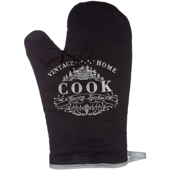 Vintage Home Black Single Oven Glove