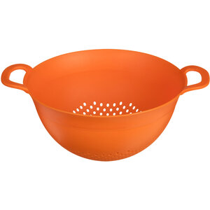 Elon Orange Plastic Large Colander