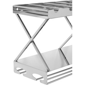 Novo 2 Tier 7 Bottle Silver Wine Rack