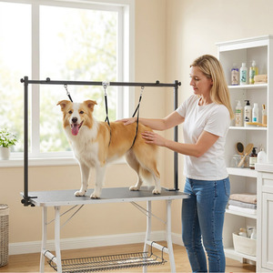 PawHut Dog Grooming Arm Adjustable H-Shape