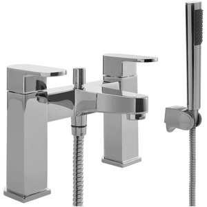 Balterley Modern Bathroom Soft Square Deck Mounted Bath Shower Mixer Tap
