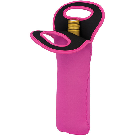 Hot Pink Neoprene Wine Bottle Holder