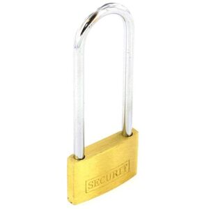 Securit Brass Long Shackle Padlock