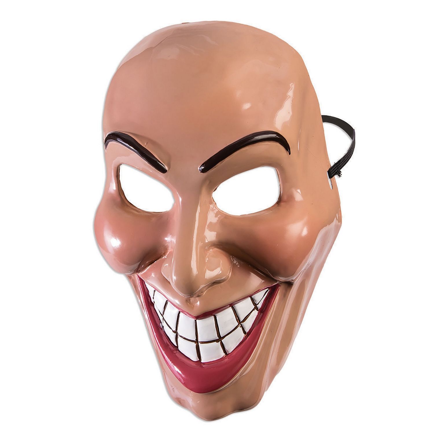 Bristol Novelty Unisex Adults Female Evil Grin Mask - Beige/Red