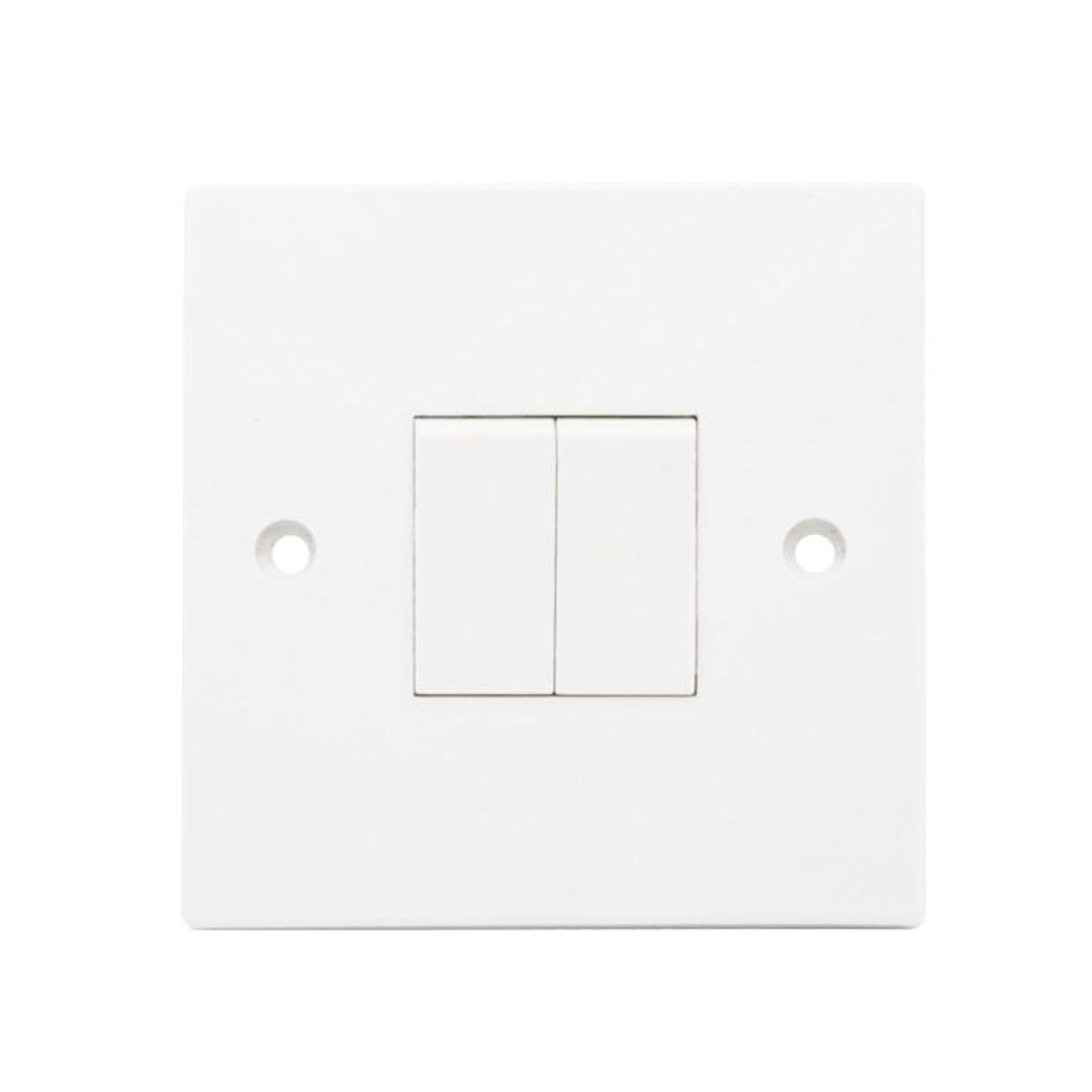 Securlec Square 2 Way Switch - White