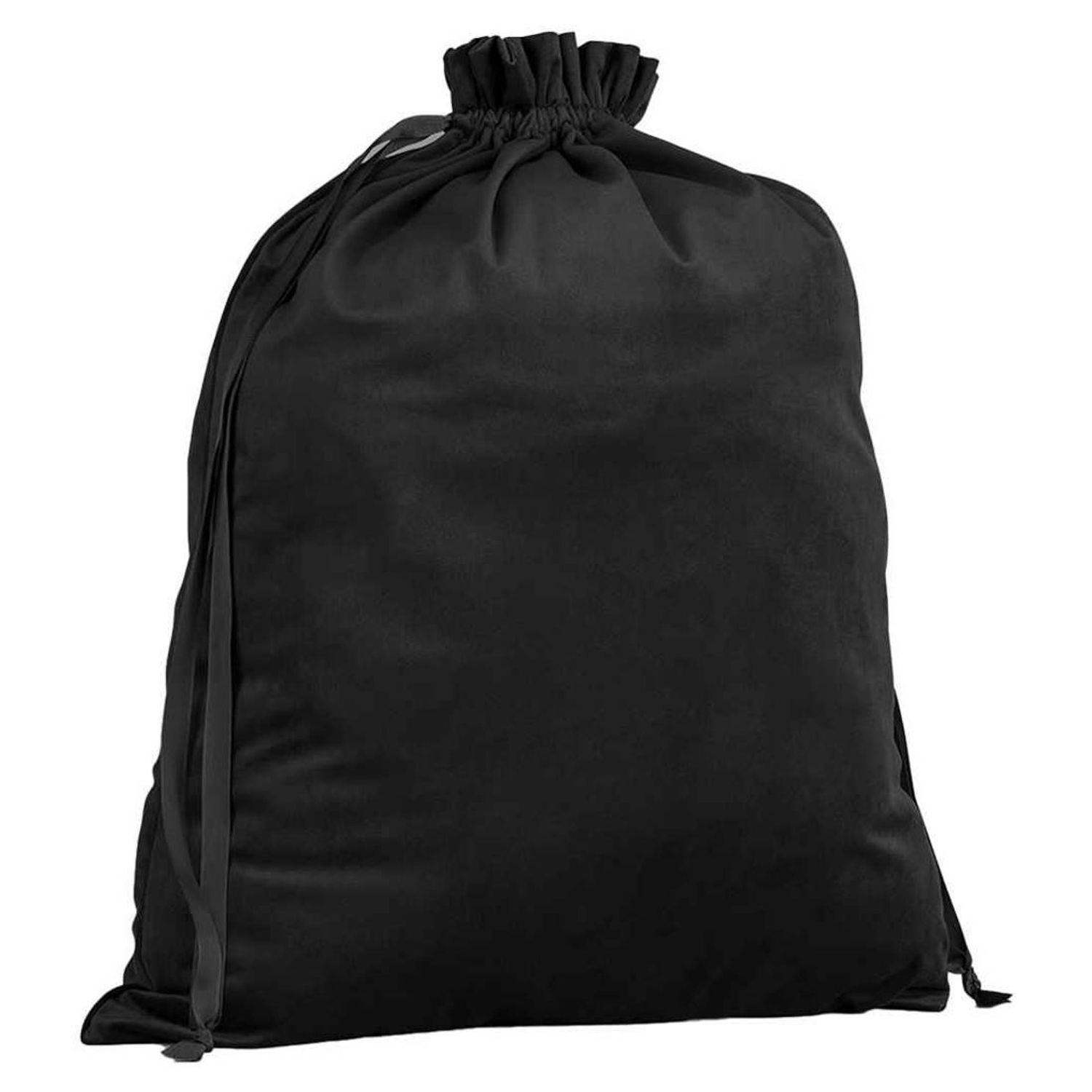 Bagbase Plain Velvet Gift Bag - Black Onyx
