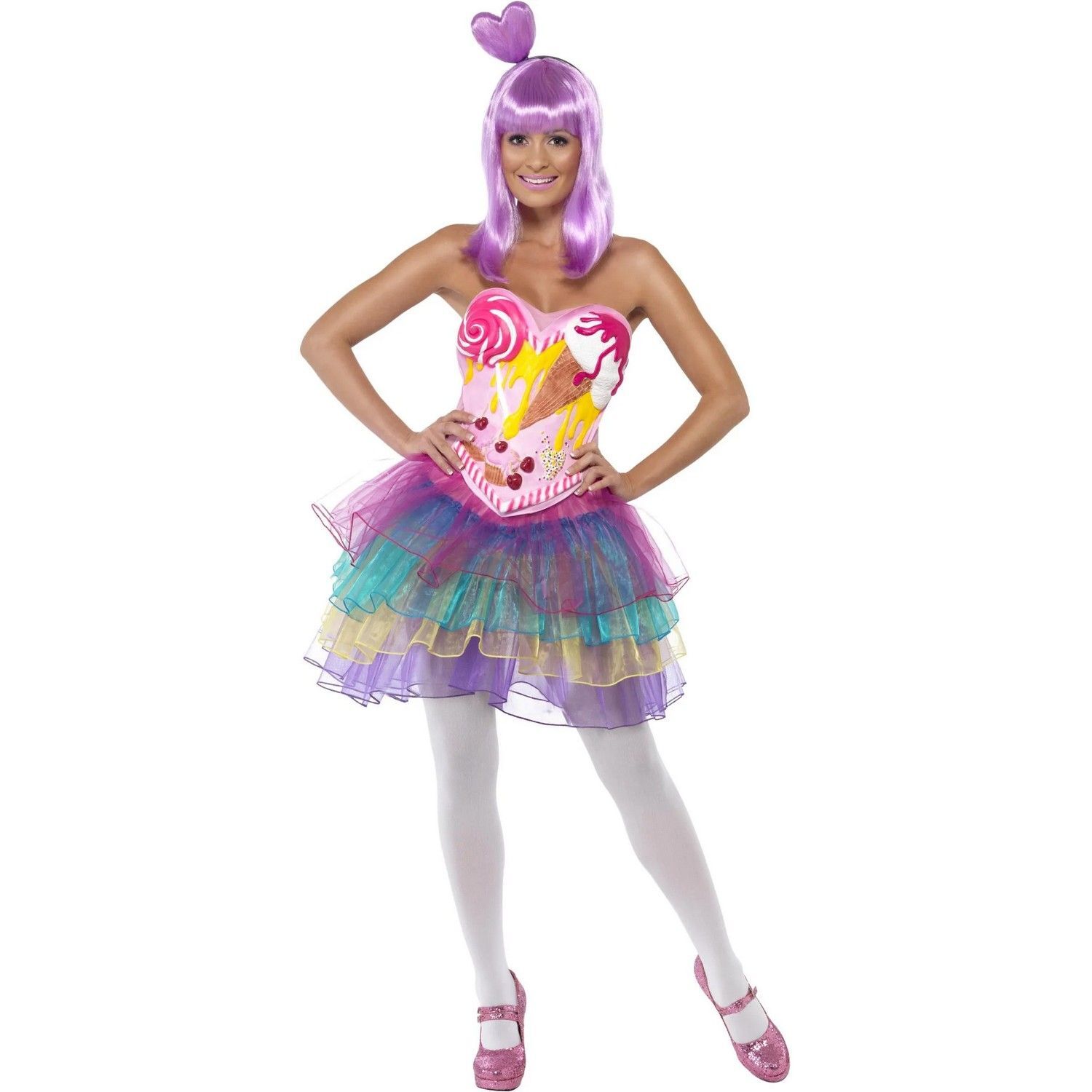 Smiffys Womens/Ladies Candy Queen Costume - Multicoloured / M
