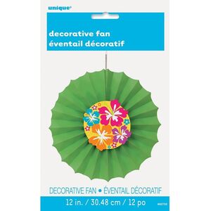 Unique Party Paper Hibiscus Luau/Beach Party Fan Decoration