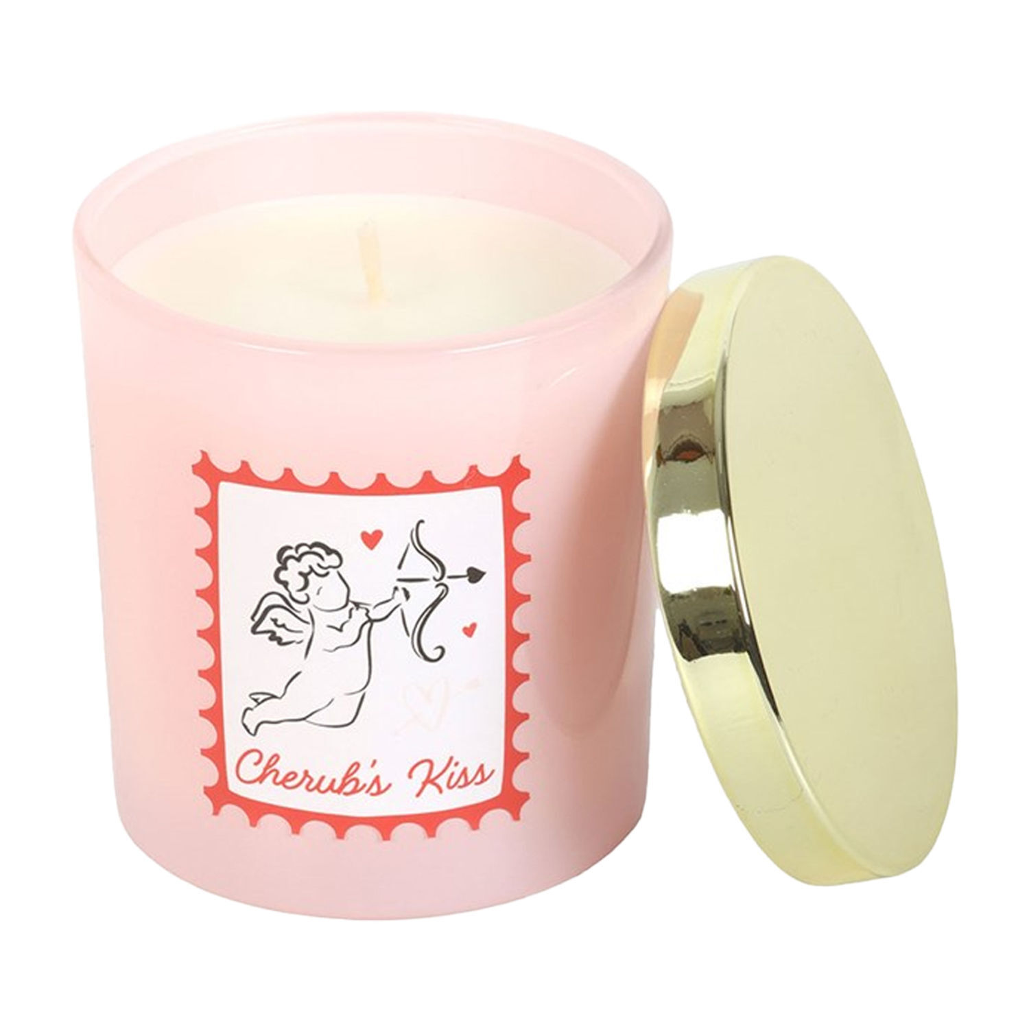  - Something Different Cherubs Kiss Pionberry Peach Scented Candle White/blush Pink (One Size) - Image 3