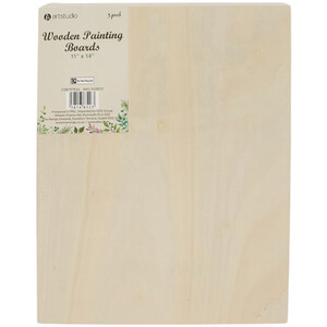 Pack of 3 Wooden Painting Boards