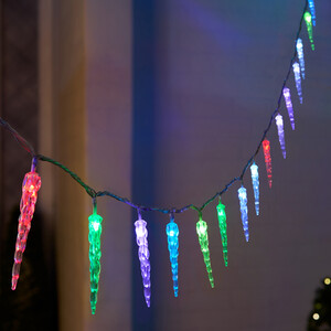 60 LED Colour Changing Icicle String Lights