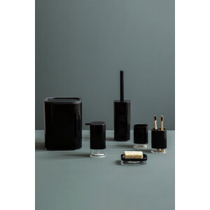 Ando Black Acrylic Toilet Brush Holder