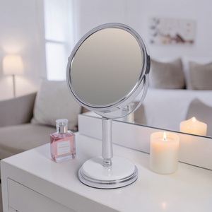 Showerdrape Opera 3x Magnifying Chrome Oval Vanity Mirror