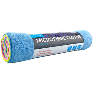 Pack of 6 Simply Auto Microfibre Cloths