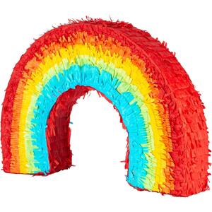 Pinatas Rainbow Cardboard Pinata - W53cm x D9cm x H36cm - Multi