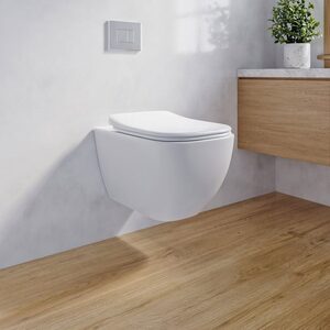 Bemis Teramo Square Soft Close Toilet Seat White