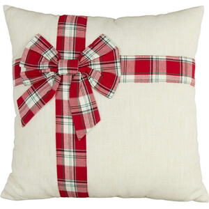 Tartan Present Bow Cushion