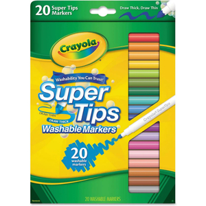 Crayola Super Tips Washable Markers 20 Count