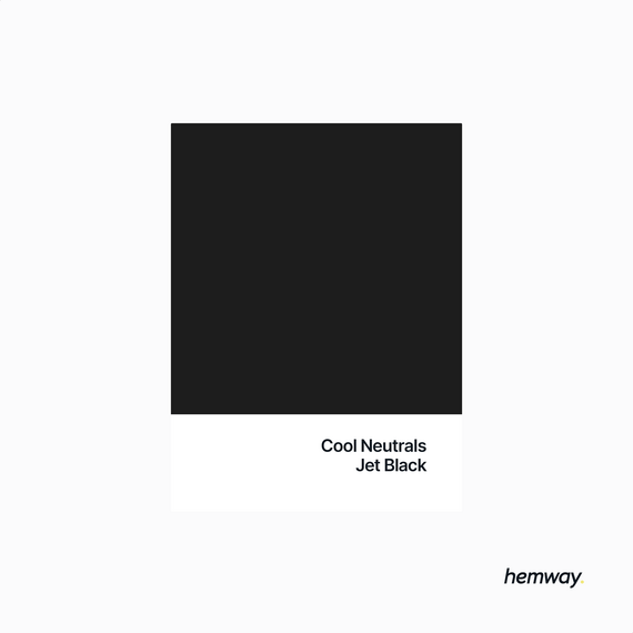 Hemway Chalk Paint Flat Matt Jet Black 1L