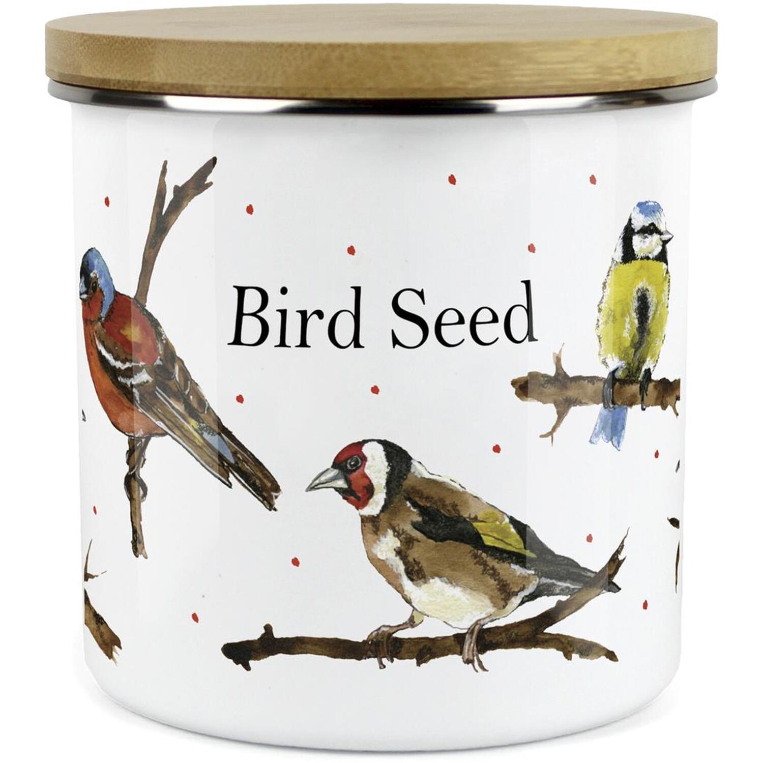 Purely Home Large Bird Seed Storage Canister - White