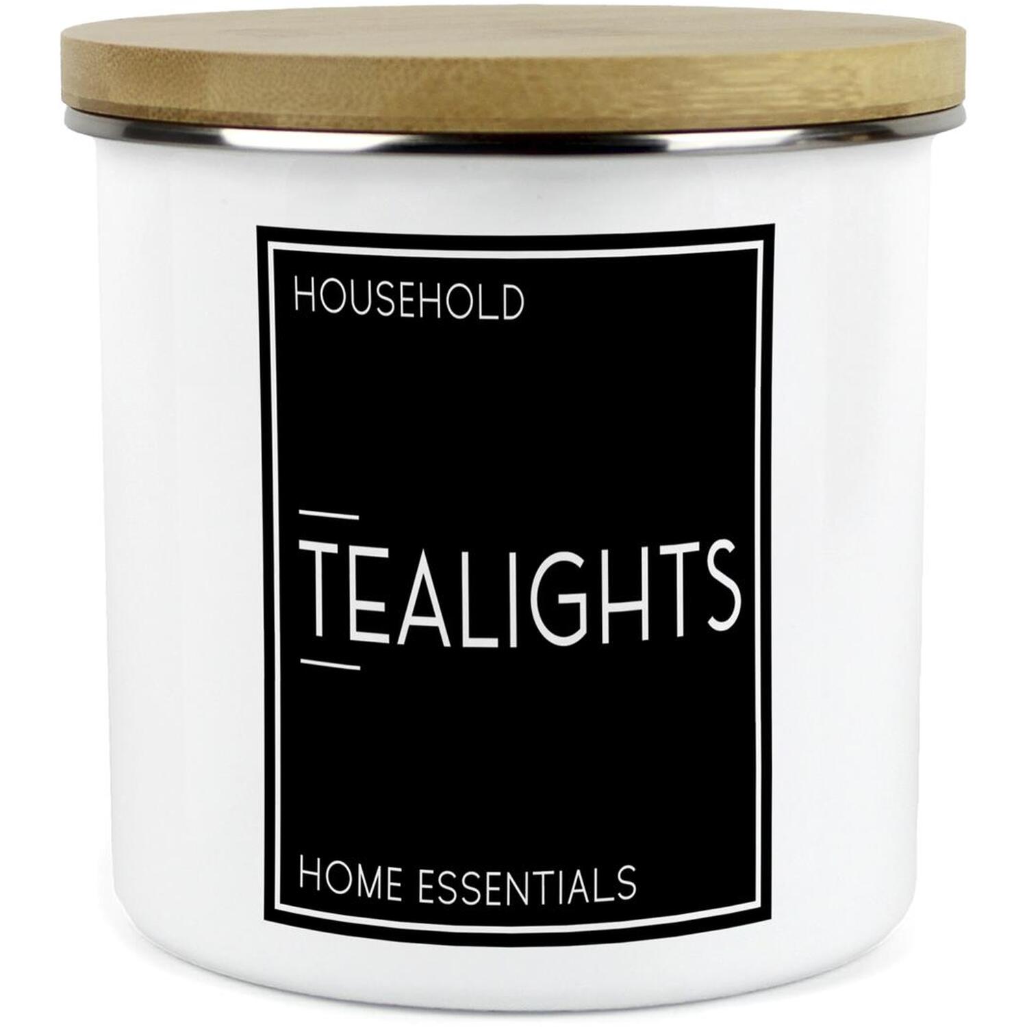 Purely Home Inverted Minimalist Home Storage Canisters - White