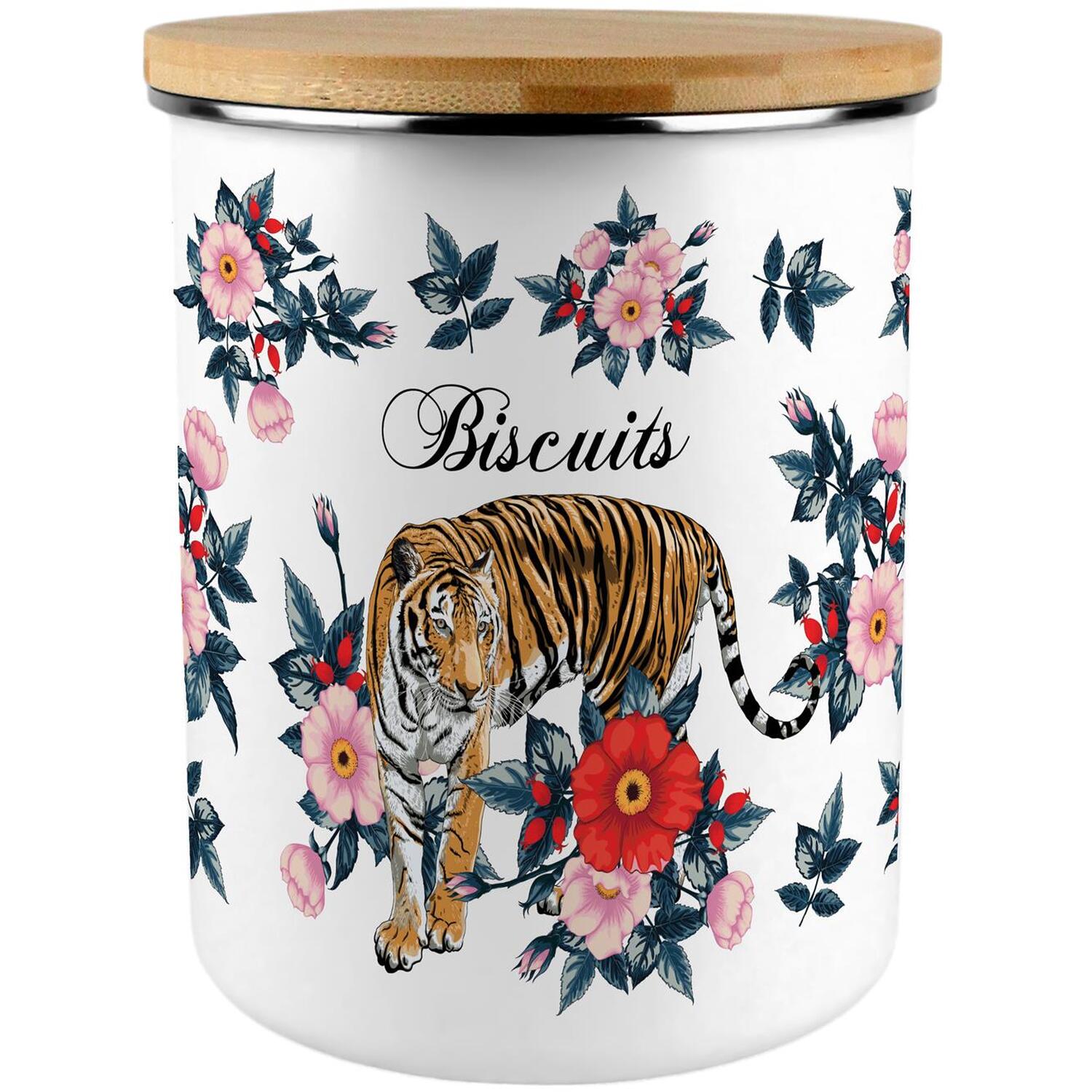B&Q - Exotic Tiger Extra Large Biscuit Tin - Image 2