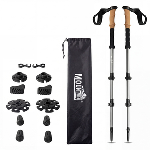 Trekking Poles Aluminum 7075-T6 Lightweight Hiking Sticks 2 PCS