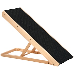 PawHut Dog Ramp Foldable with 4 Adjustable Heights Non-Slip Finish Black