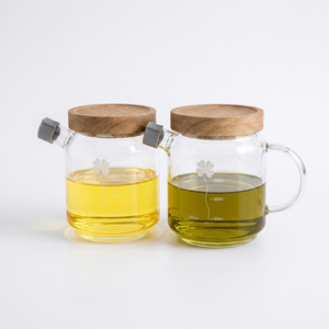 Eden & Willow Glass Dispenser with Acacia Lid