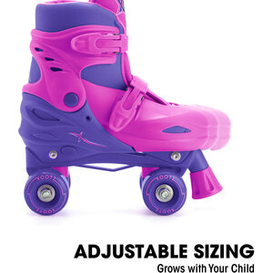 Xootz Kids Adjustable Quad Roller - Purple