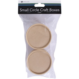 Pack of 2 Small Circle Craft Boxes