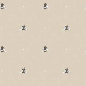 Sample of Bumble Bee wallpaper in natural