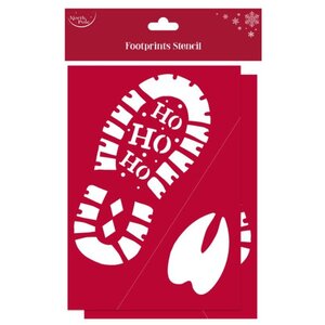 Santas Footprint 6 Pack Red Party Games & Activities