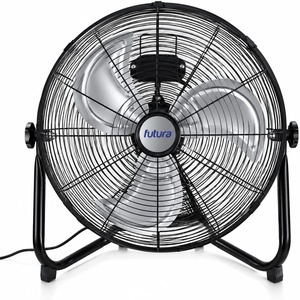 Futura 14 Inch Black Floor Fan