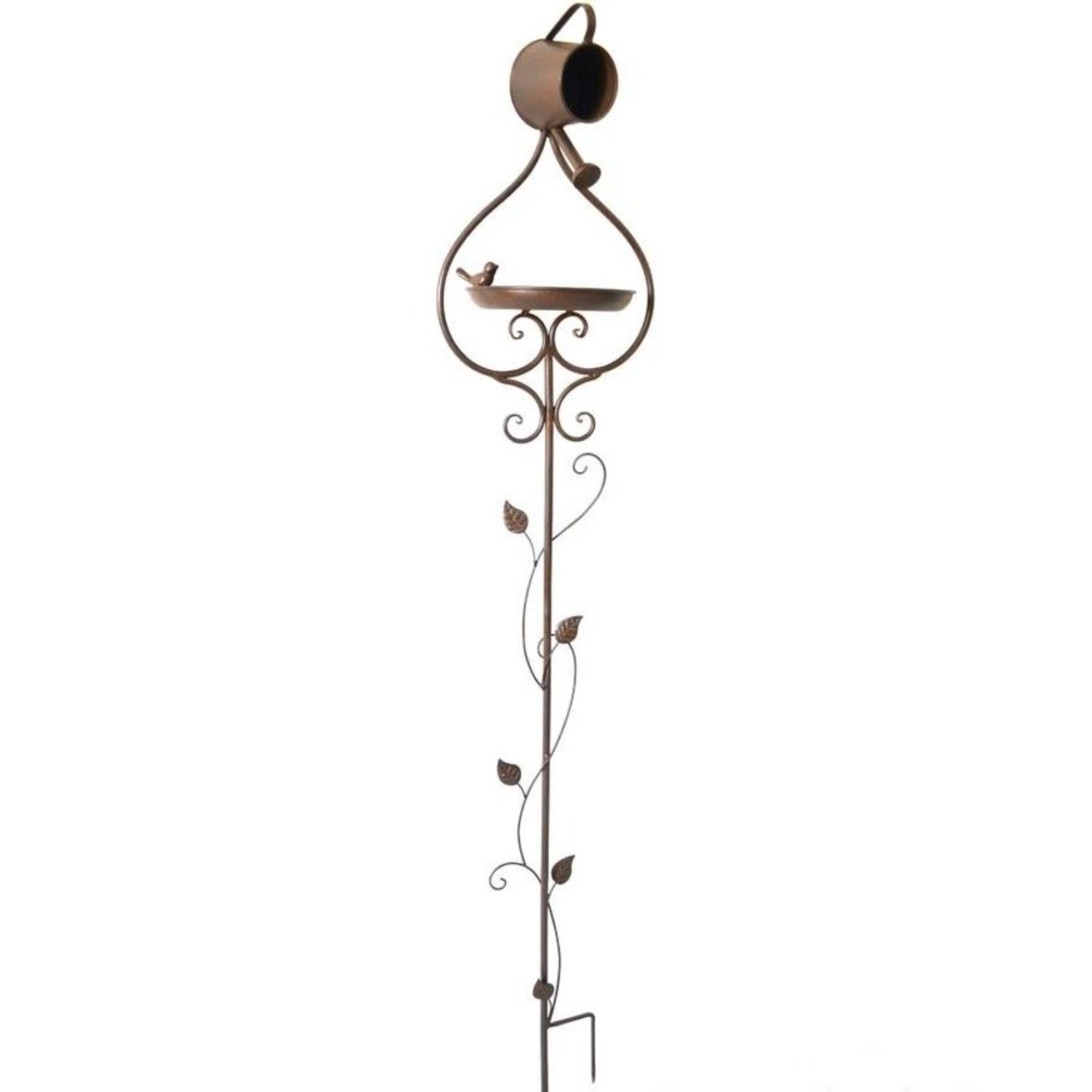 Image of Birdfeeder Stake with Watering Can -&hellip;