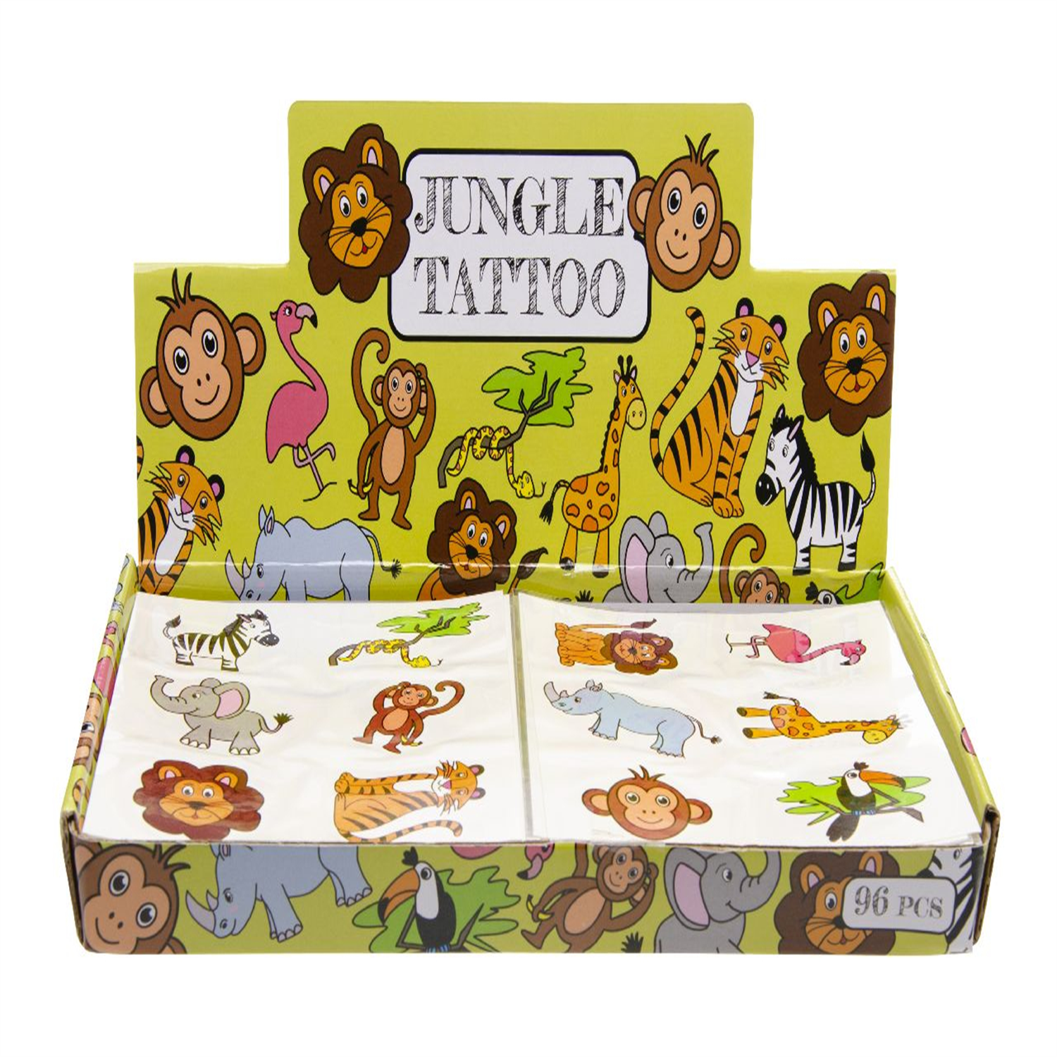 6 Pieces Wild Animals Tattoos - Sticker Kids Party Loot Bag Fillers - Image 2