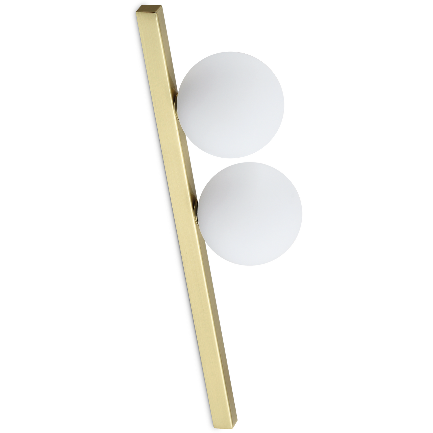 Ideal Lux Ceiling Lamp Binomio Brass-Coloured 2Flg Metal Glass - Image 2