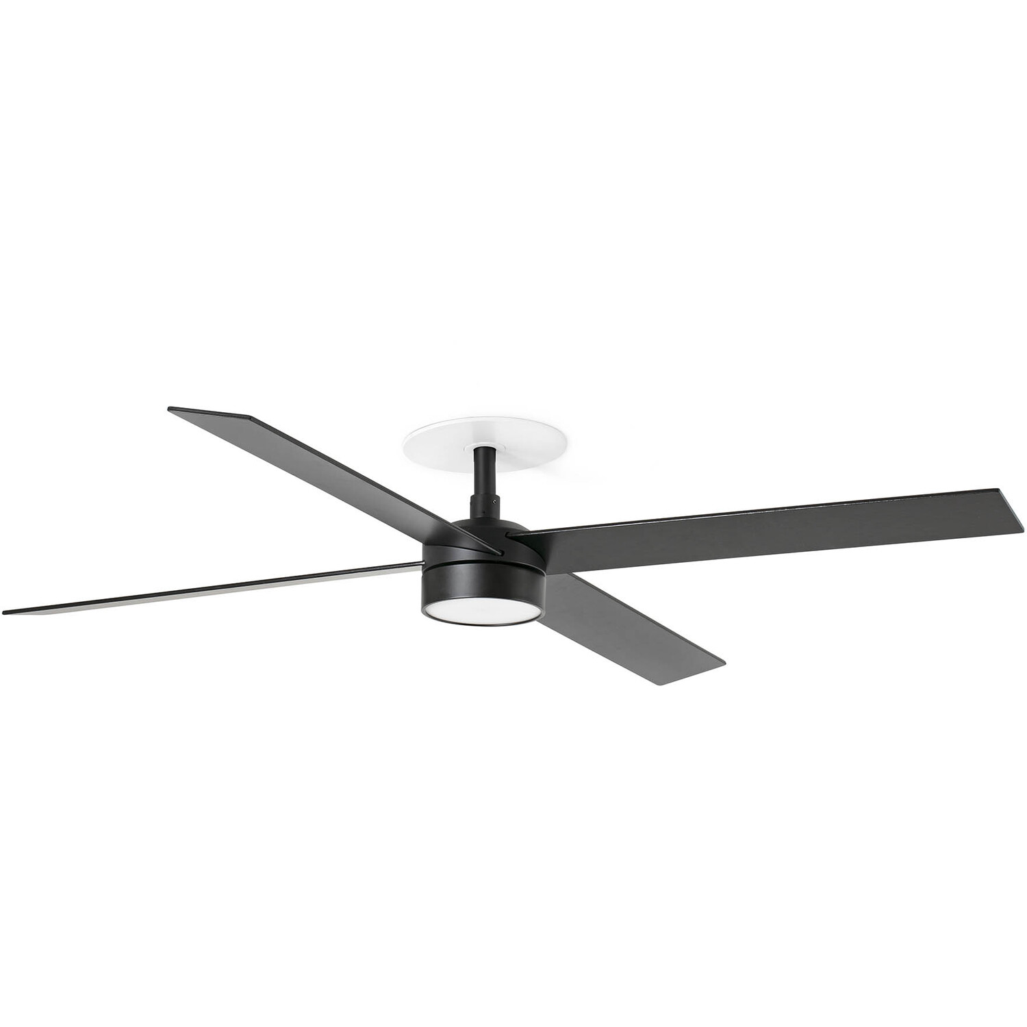 Netlighting Unisex Black Rudder Ceiling Fan Walnut Cct 4 Blade Reversible Led 132Cm - Image 2