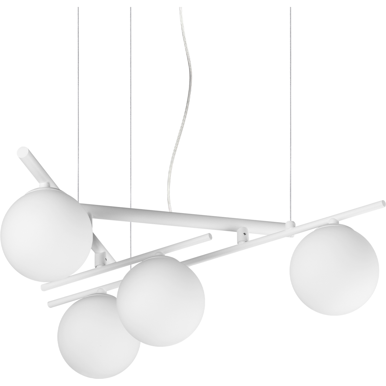 B&Q -  Luminosa Atlas Globe Pendant Ceiling Light White 4X G9 - Image 4