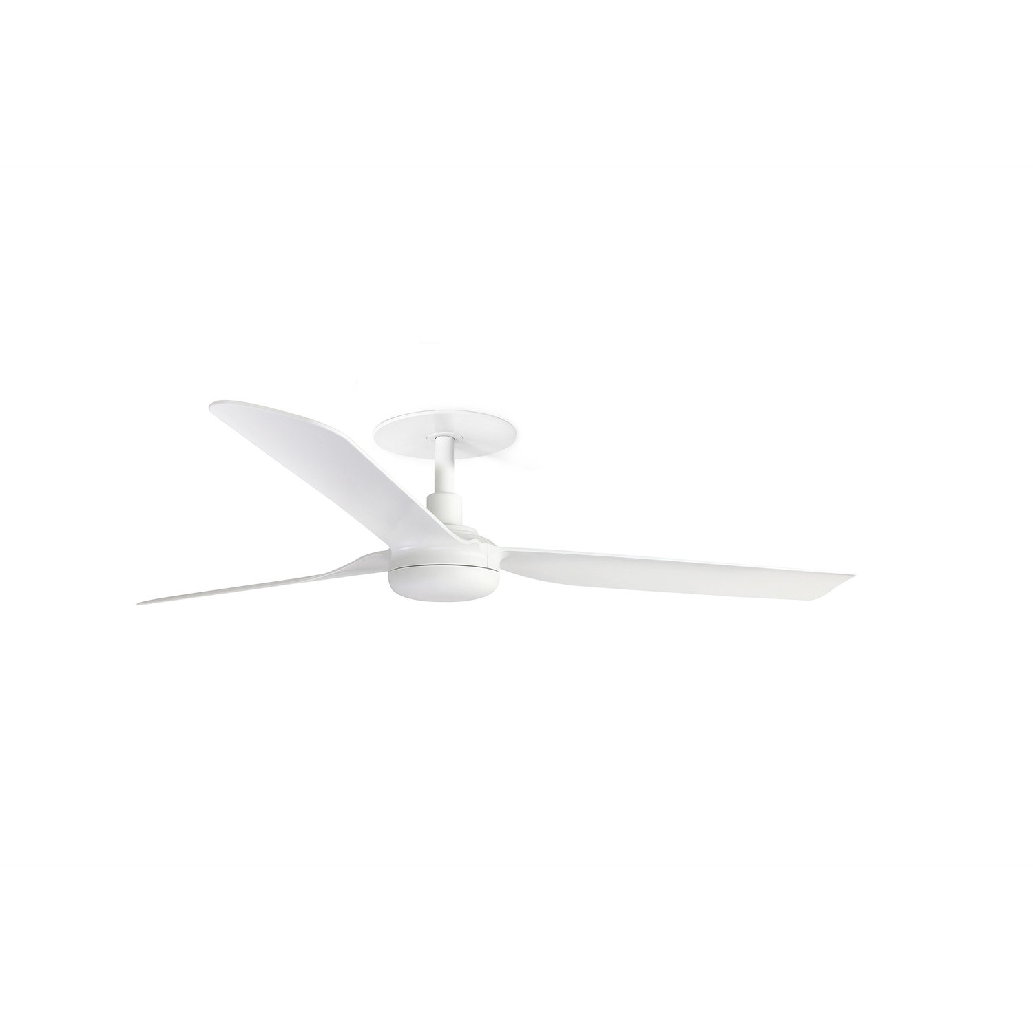 Punt Recessed 130cm Ceiling Fan Matt White - Image 2
