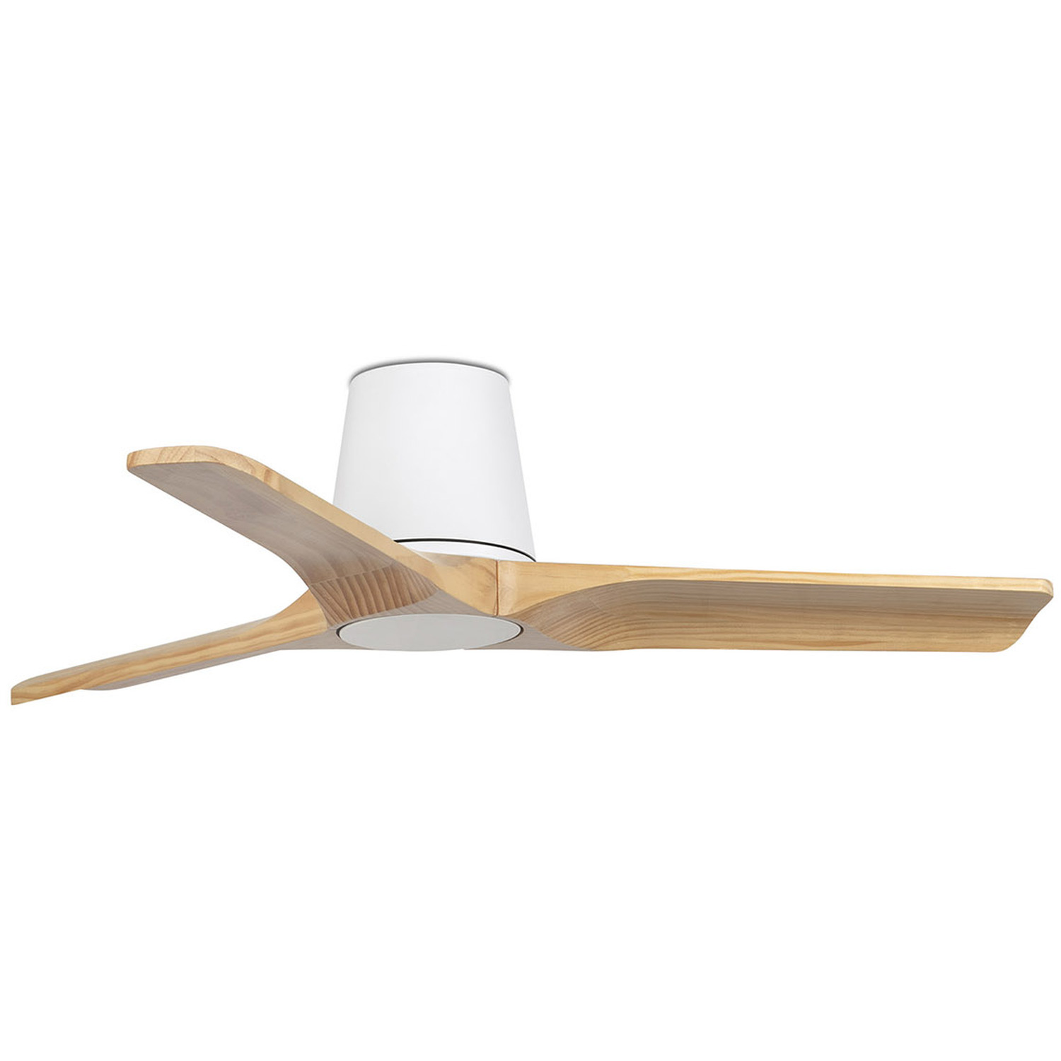 Netlighting Unisex Brown Heypine 3 Blade Ceiling Fan Matt White Pine In Small - Image 2