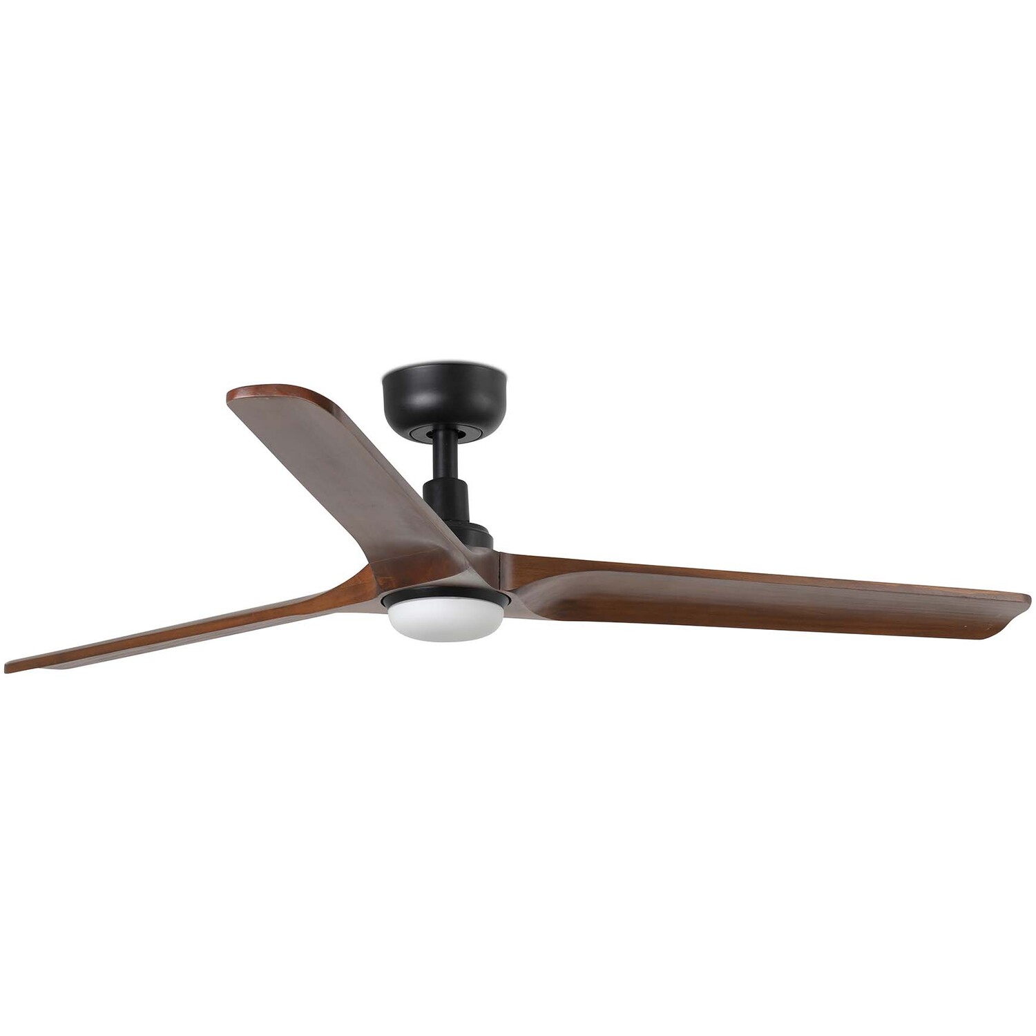 B&Q - Luminosa Heywood Large Led BlackDark Wood Dc Ceiling Fan 6 Speed - Image 2