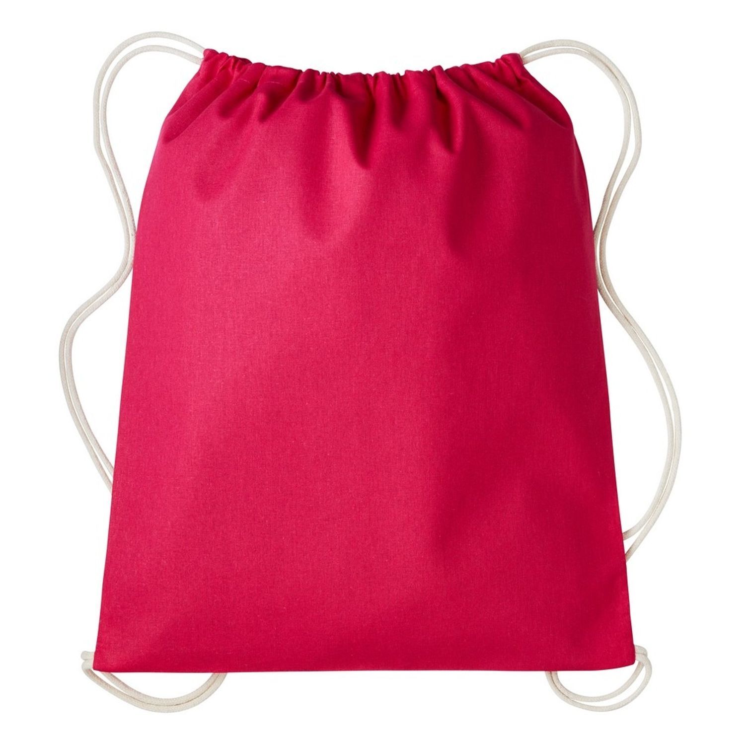 Nutshell Drawstring Gymsac - Hot Pink/Natural
