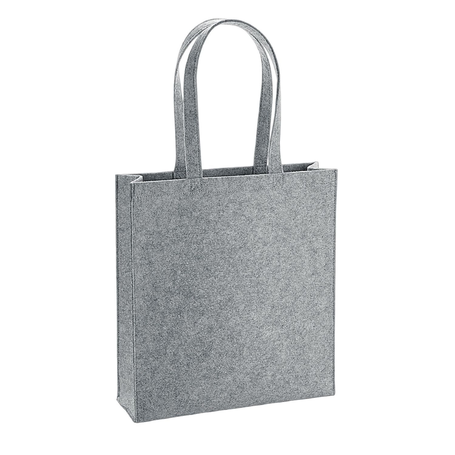 Bagbase Felt Tote Bag B - Grey Melange