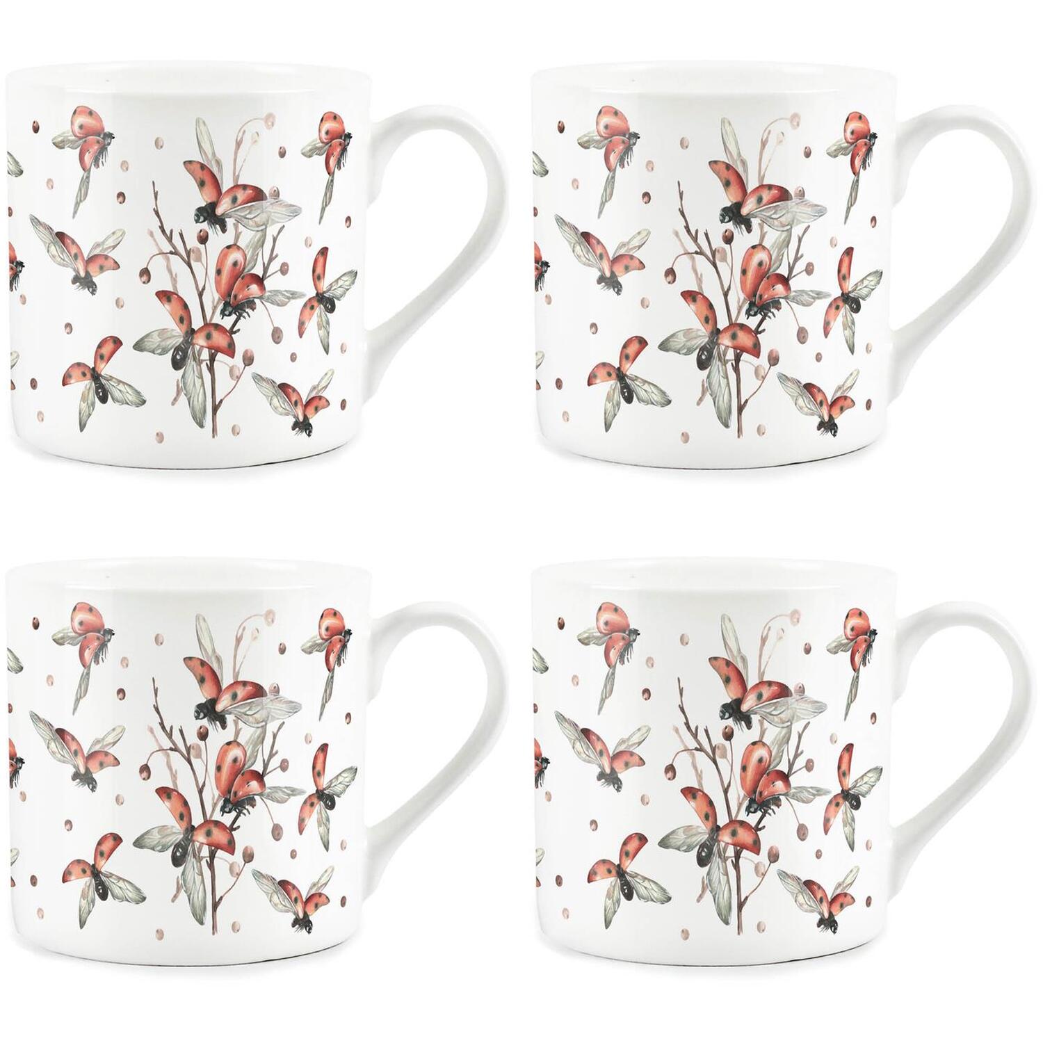 B&Q -  Ladybirds Bone China MugsSet Of 4 - Image 3