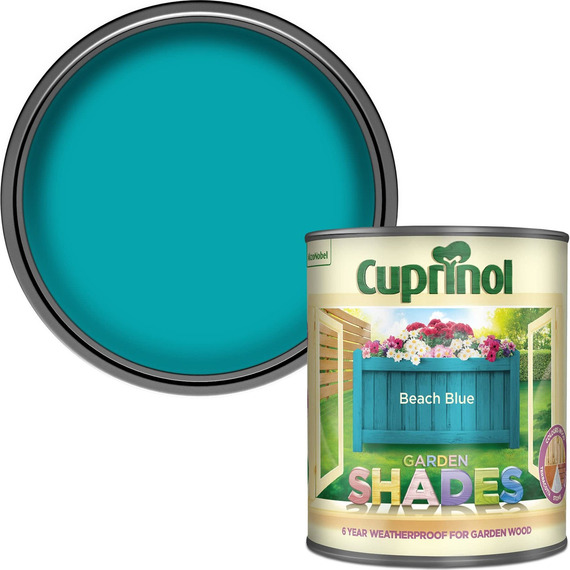 Cuprinol Garden Shades Beach Blue 1 Litre.