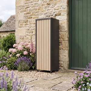 BIRCHTREE Metal Parcel Delivery Box 50L Outdoor Lockable Post Drop Box BRN