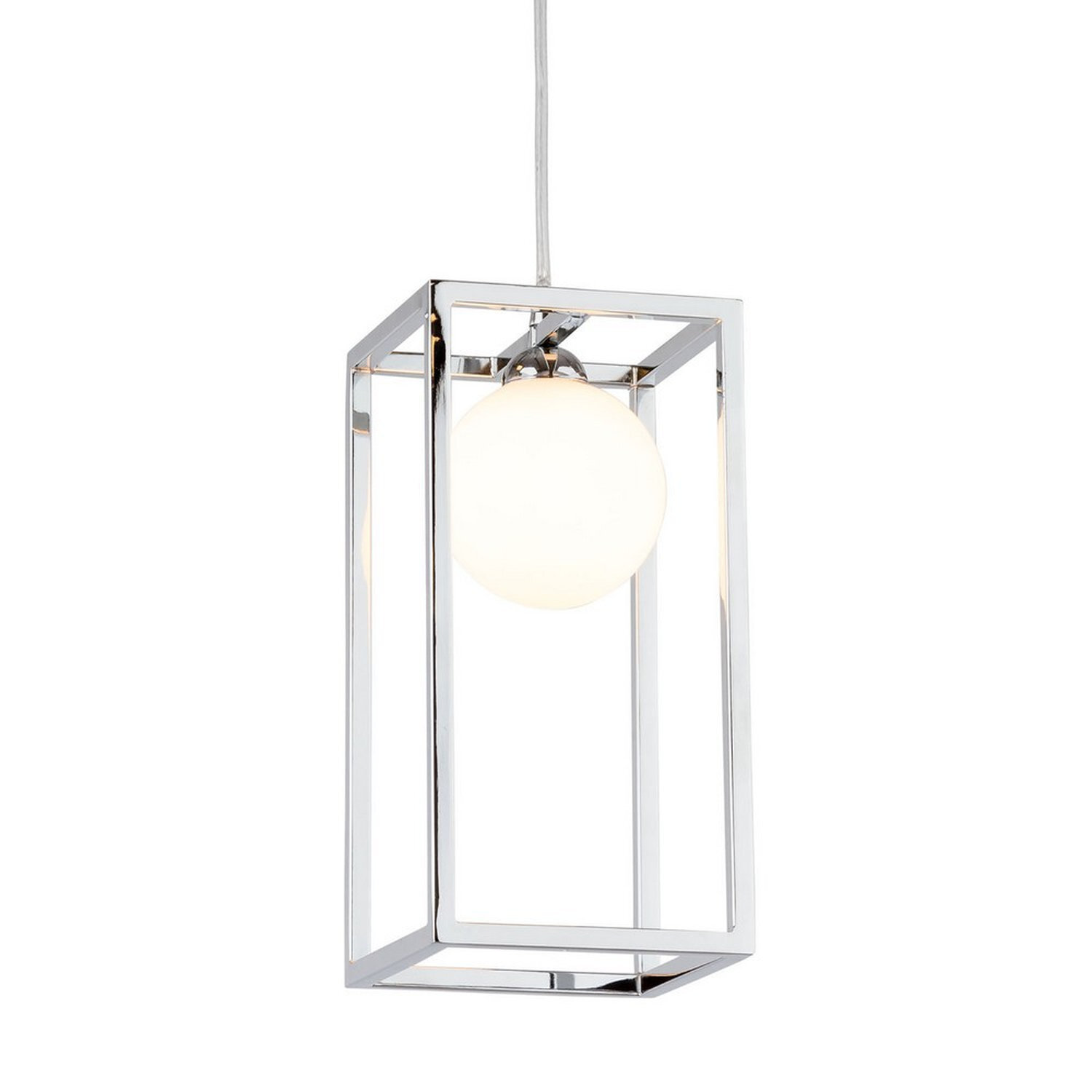 Italux Lighting Industrial Pendant Light Chrome - Chrome