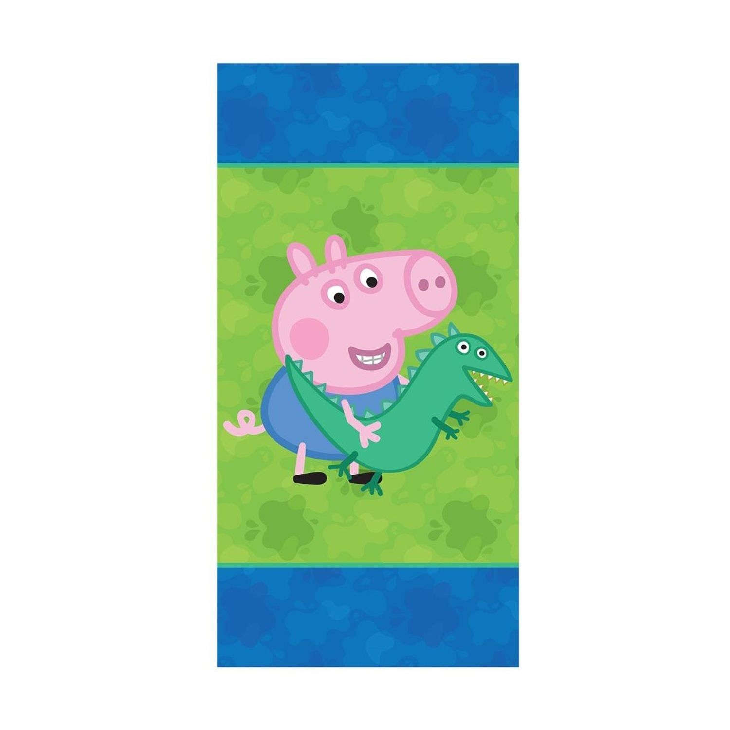 Peppa Pig Dinosaur Beach Towel - Green/Blue